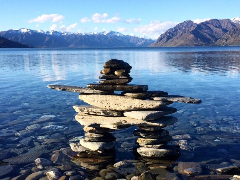 Lakefront Fantail Cottage Lake Hawea, Wanaka Dış mekan fotoğraf